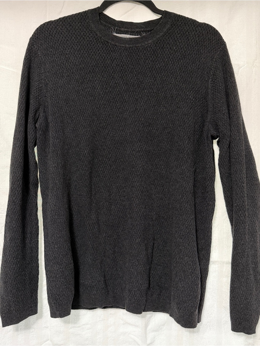 Outerknown Men's Charcoal Crewneck Knit Sweater Size Medium